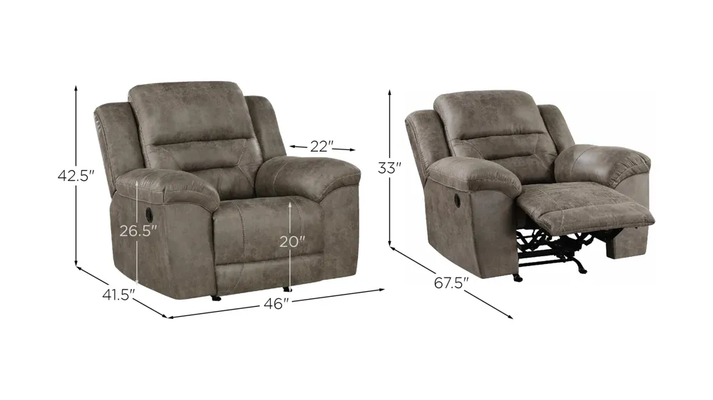 Dallas Reclining Chair Dimensions