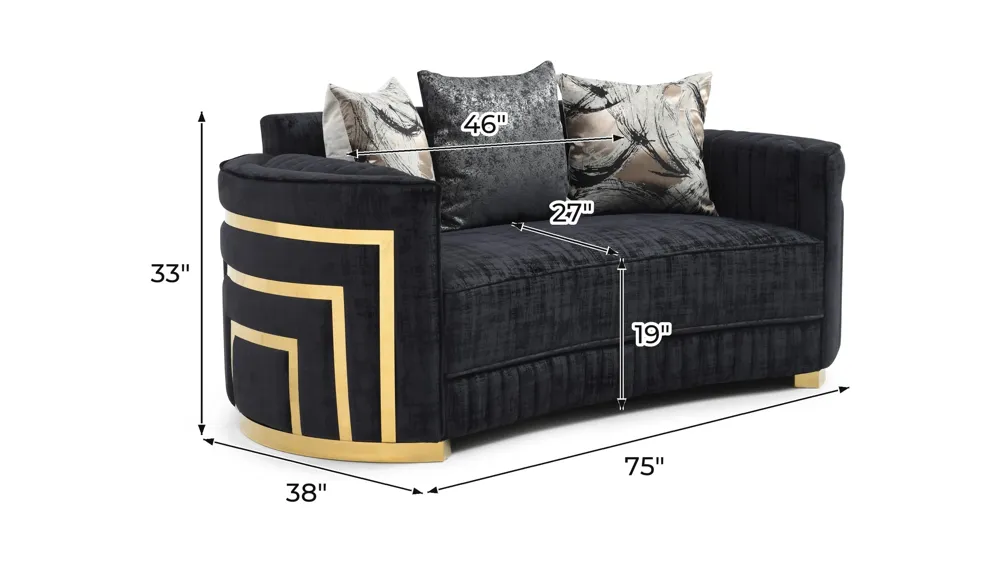 Soledad Loveseat Dimensions