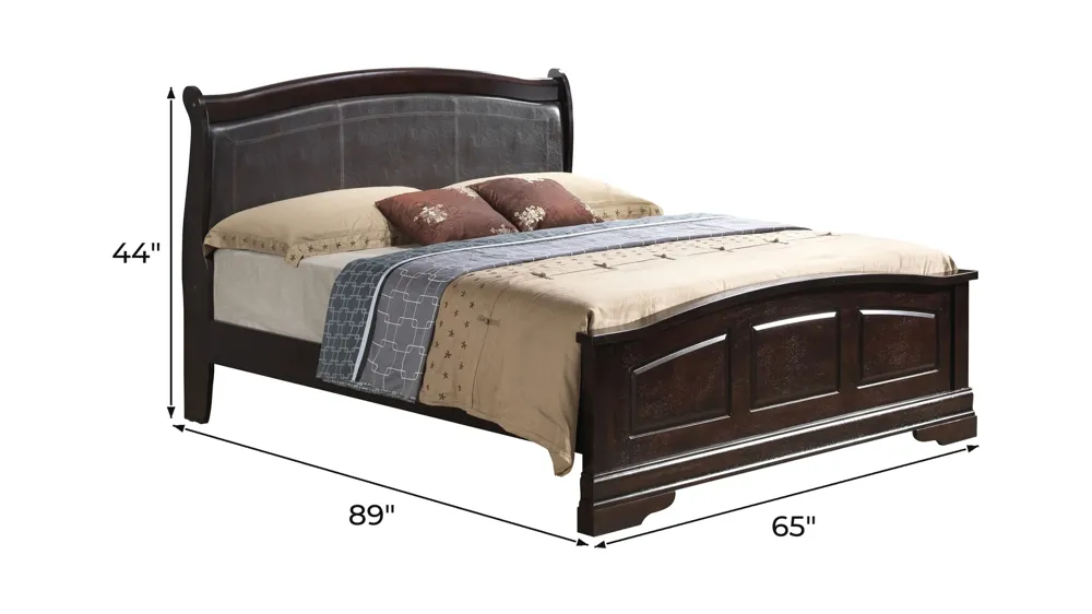 Rossie Upholstered Panel Bed Dimensions