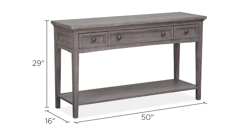 Paxton Place Rectangular Sofa Table Dimensions