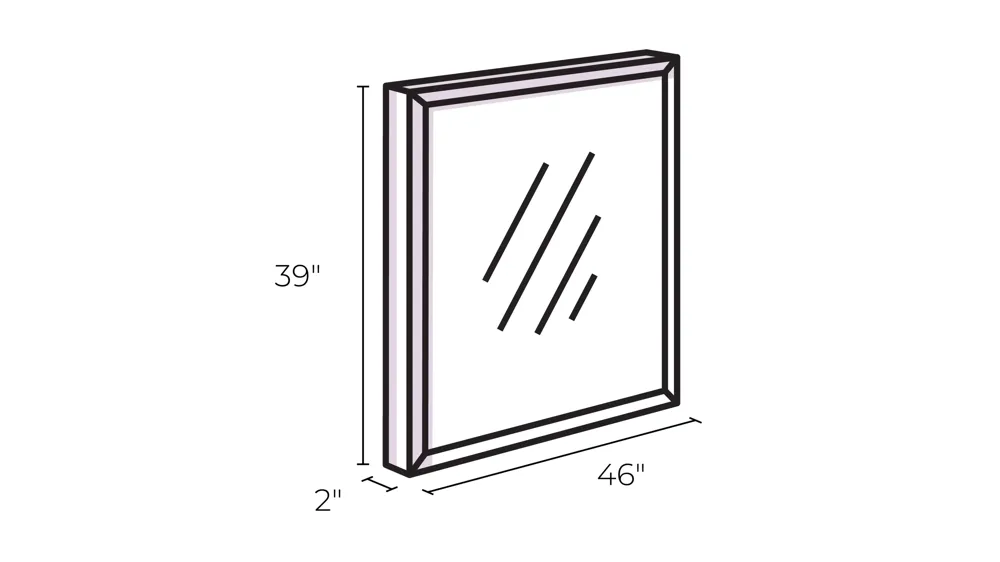 Bayberry Bedroom Dresser Mirror Dimensions