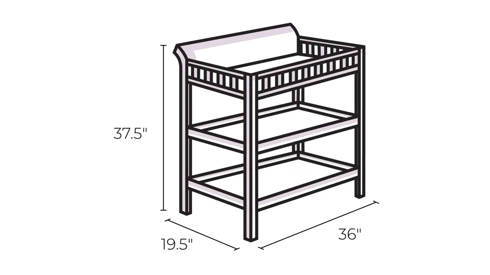 Shailee Changing Table Dimensions