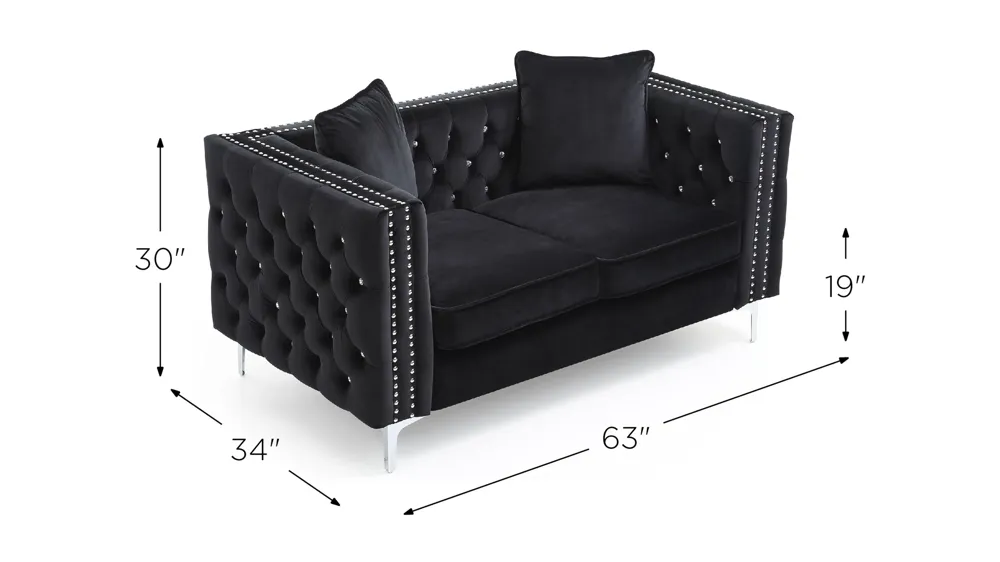 Paige Loveseat Dimensions