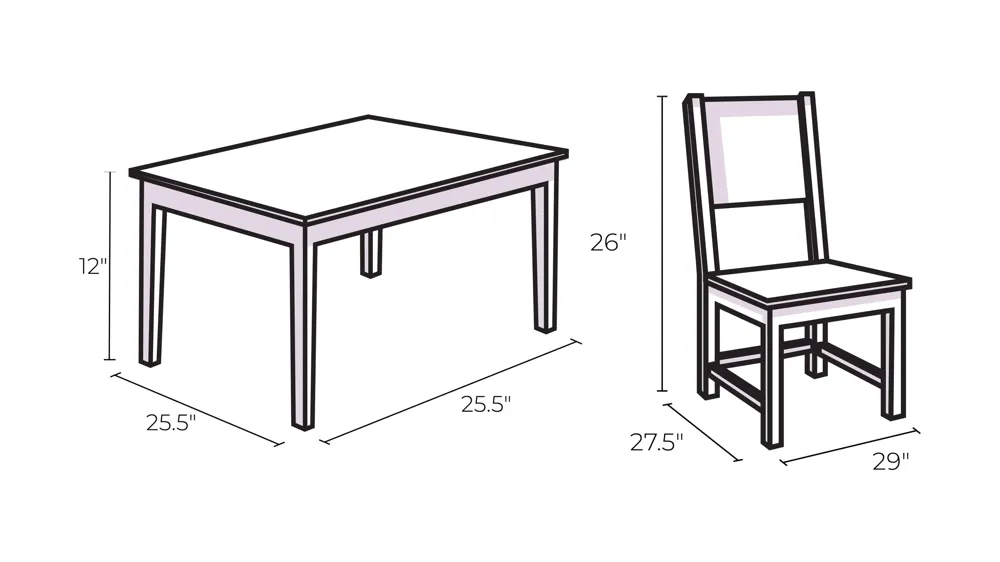 Solania 6-pc. Conversation Set Dimensions