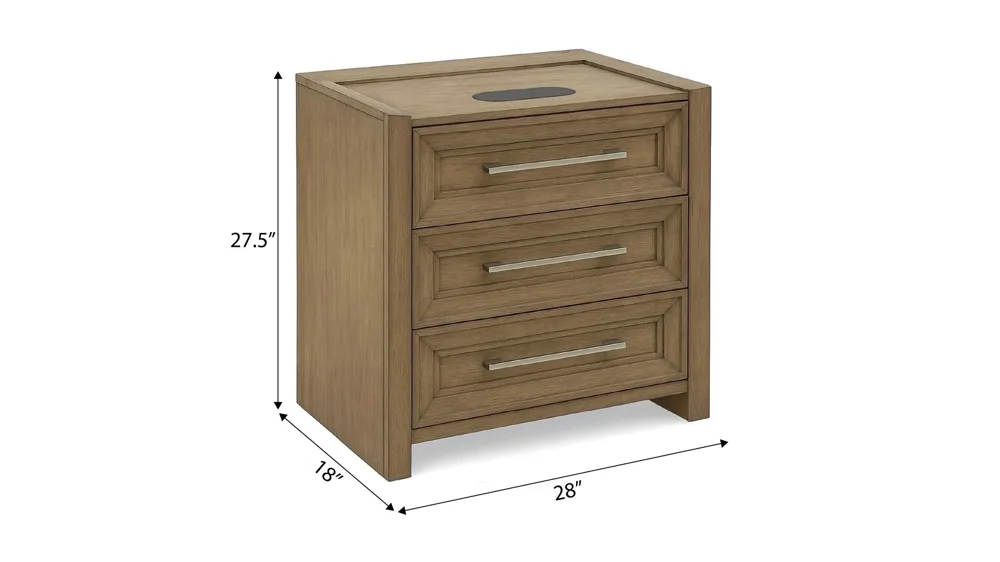 Florence Nightstand w/Wireless Tech Dimensions