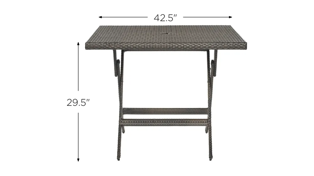Rendi Outdoor Sqaure Folding Table Dimensions