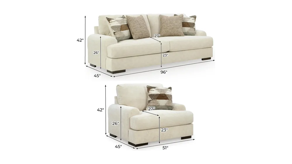 Nolenburg Living Room Set Dimensions