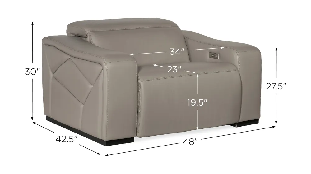 Oberon Power Recliner Dimensions