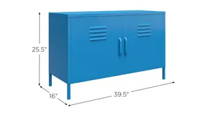 Novogratz Cache Two Door Metal Locker Accent Cabinet | Raymour
