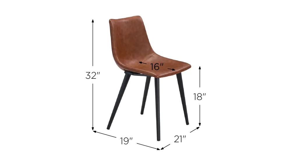 Daniel Dining Chair: Set of 2 Dimensions