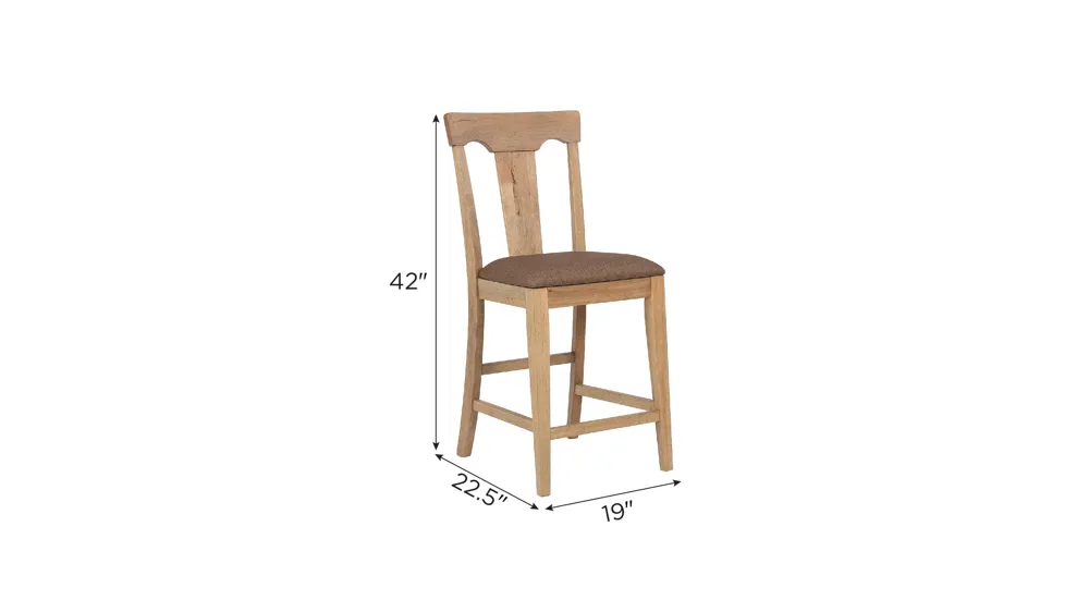 Brownstone Counter Stool- Set of 2 Dimensions