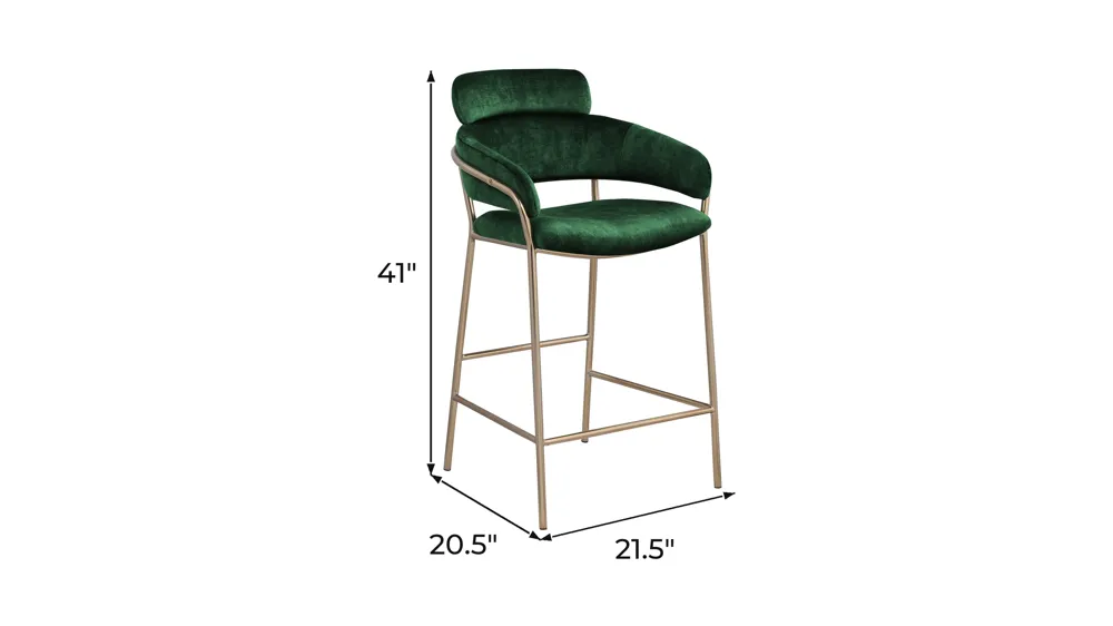 Yara Counter Stool - Set of 2 Dimensions
