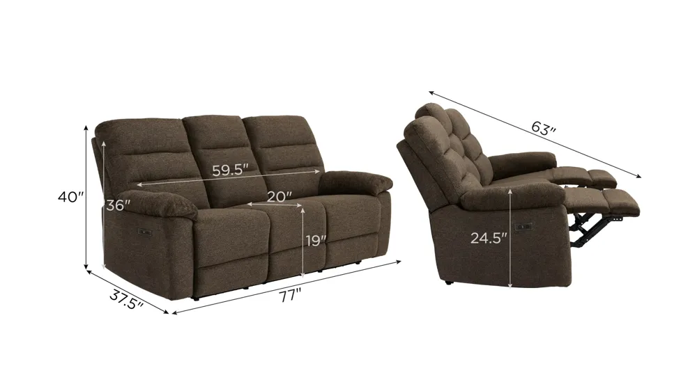 Bennington Power Sofa | Raymour & Flanigan