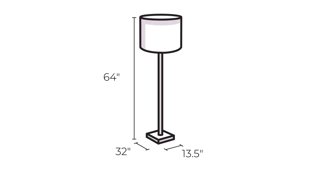 Chisum Floor Lamp Dimensions