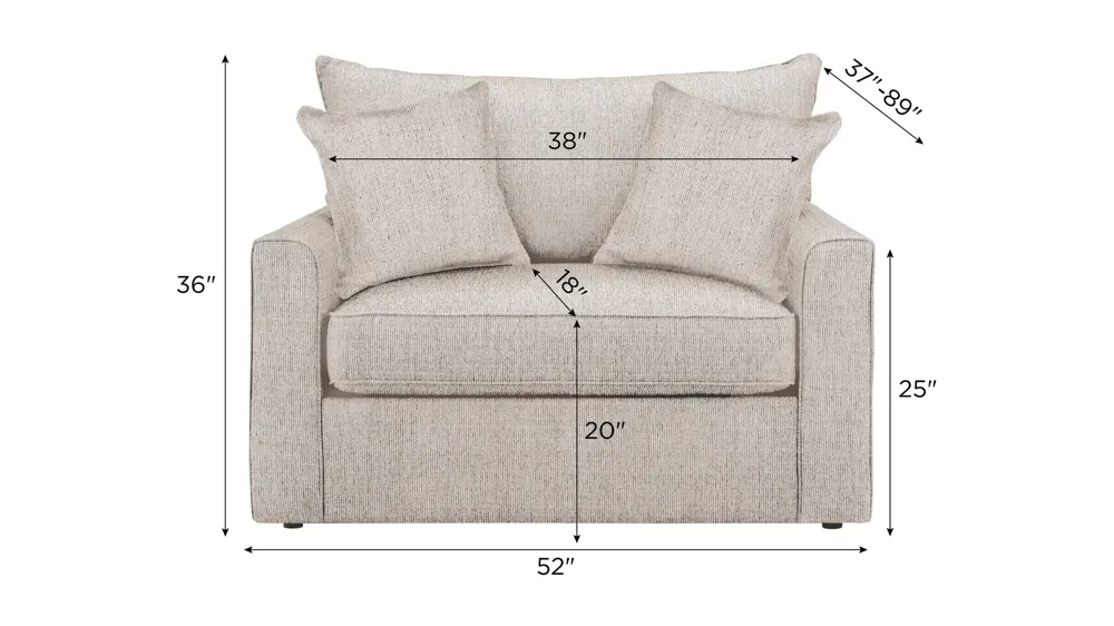 Trayce Chenille Twin Sleeper Chair Dimensions