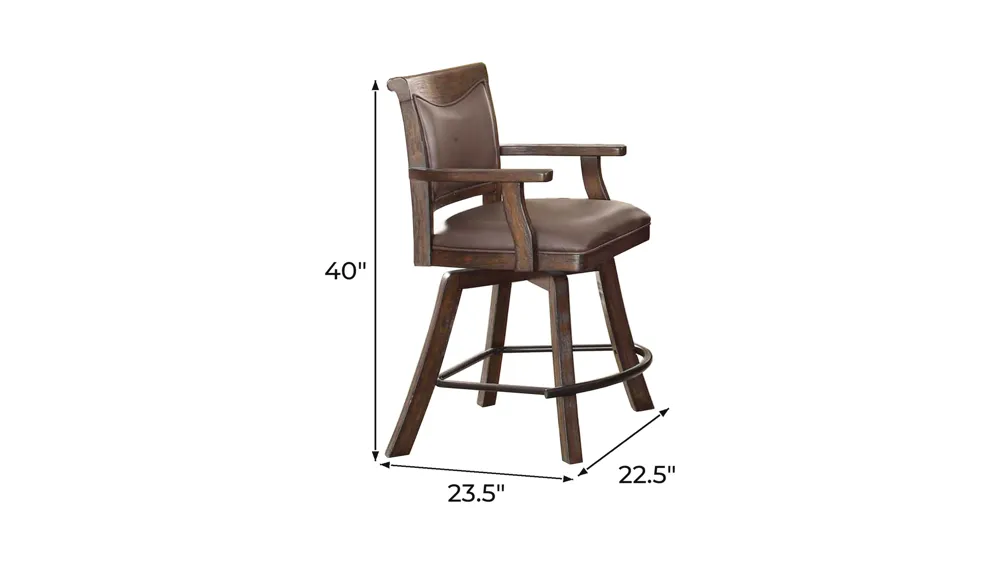 Gettysburg Spectator Counter Stool Dimensions