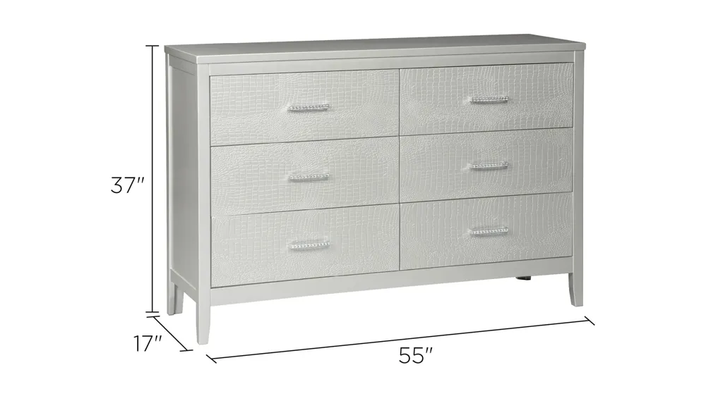 Shayla Bedroom Dresser Dimensions