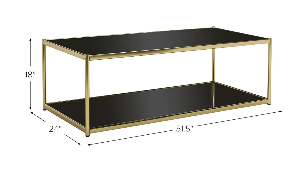 Cathal Glass Coffee Table Dimensions