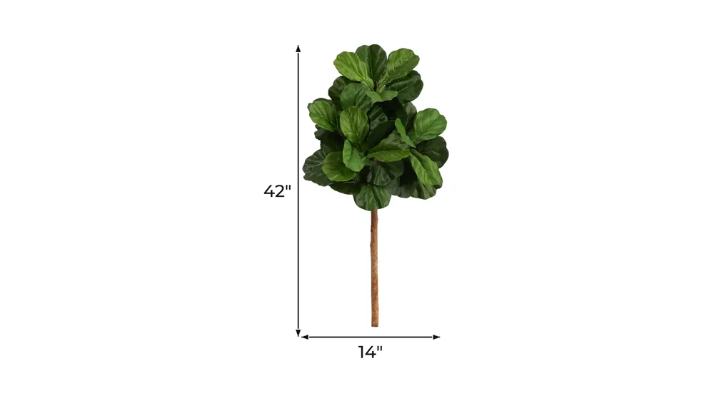 3.5ft. Fiddle Leaf Artificial Tree (No Pot) Dimensions