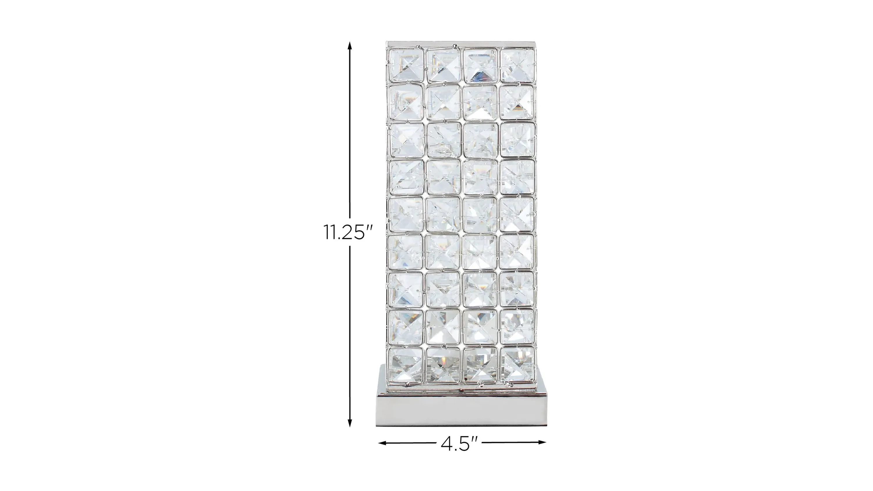 Crystal and Metal Table Lamp | Raymour & Flanigan