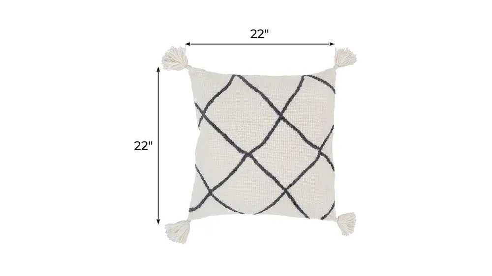 Braith 22" Down Filled Throw Pillow Dimensions