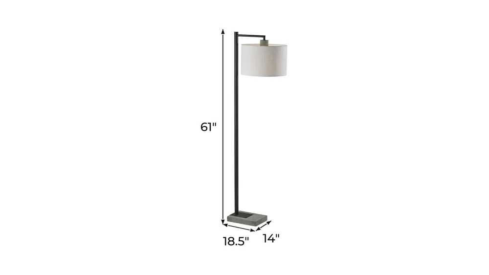 Devin Floor Lamp Dimensions