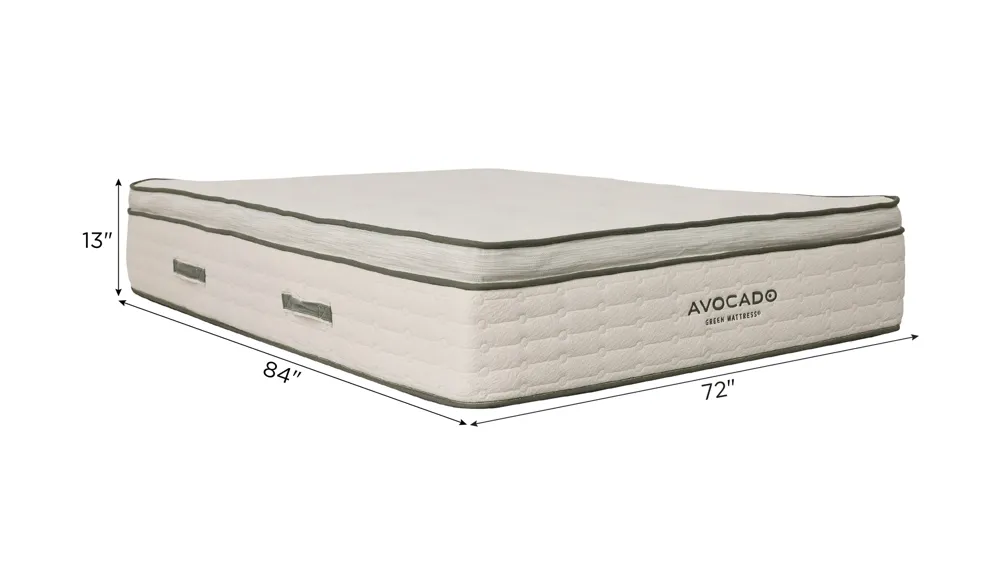 Avocado Green Mattress Pillow Top Plush Dimensions