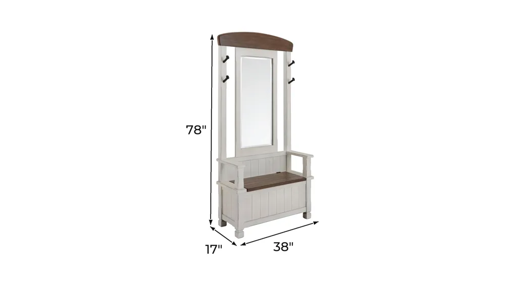 Callaway 2-pc. Hall Tree Dimensions