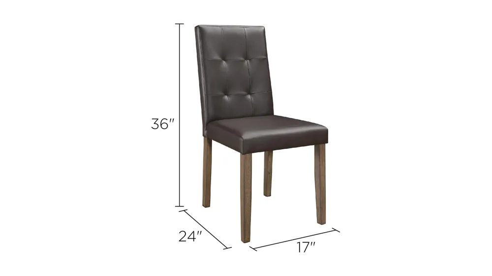Newton Dining Chair - Set of 2 Dimensions