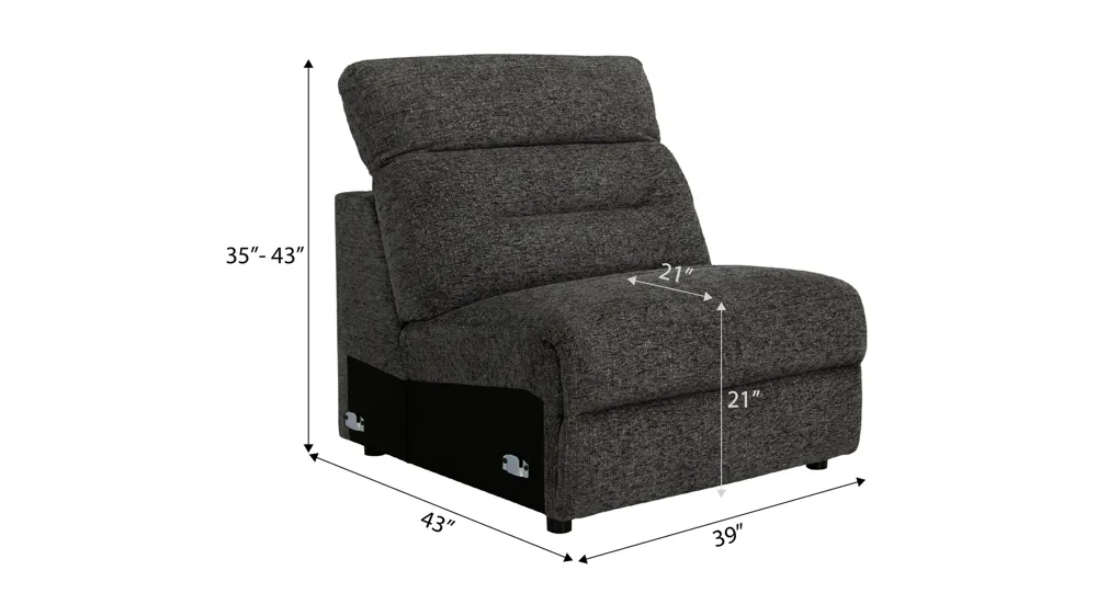 Bradbury Armless Chair Dimensions