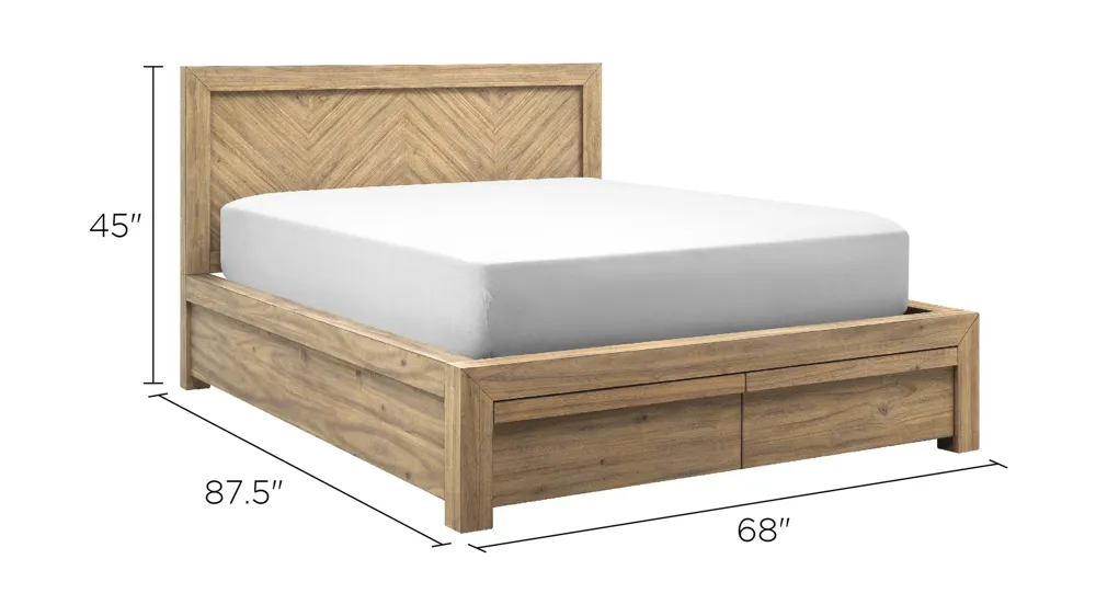 Playa Platform Storage Bed Dimensions