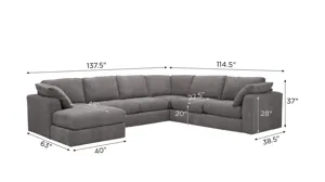 Nappily 4-pc. Sectional | Raymour & Flanigan
