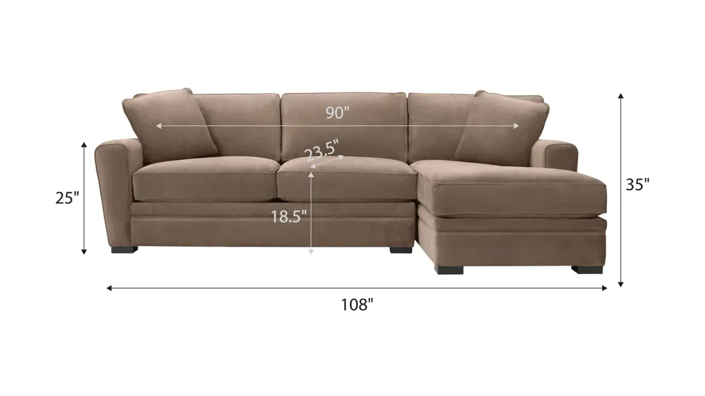 Artemis II 2-pc. Sectional Dimensions