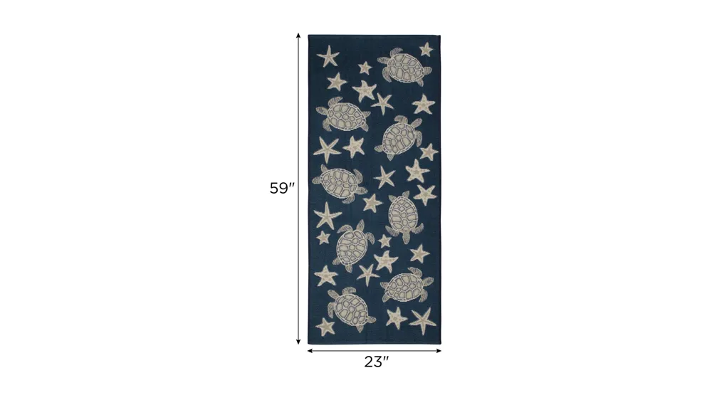 Esencia Turtle And Stars Indoor/Outdoor Mat Dimensions