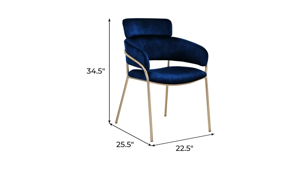 Yara Dining Chair - Set of 2 Dimensions