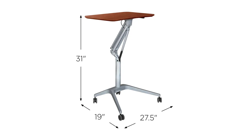 Enola Adjustable Mobile Desk Dimensions