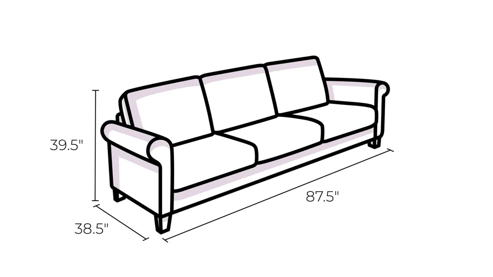 Arden Reclining Sofa Dimensions