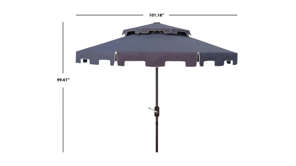 Burton 9 ft Double Top Market Umbrella Dimensions