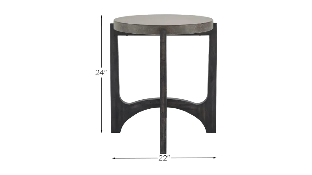 Gerald Round End Table Dimensions