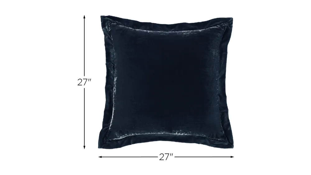 Stella Silk Velvet Flanged Euro Sham Dimensions