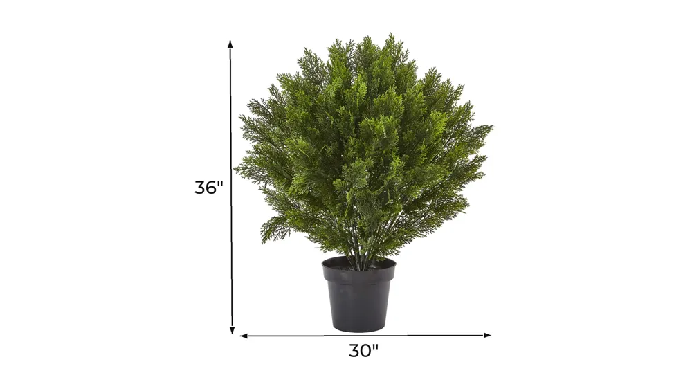 Large Cedar Artificial Bush (Indoor/Outdoor) Dimensions