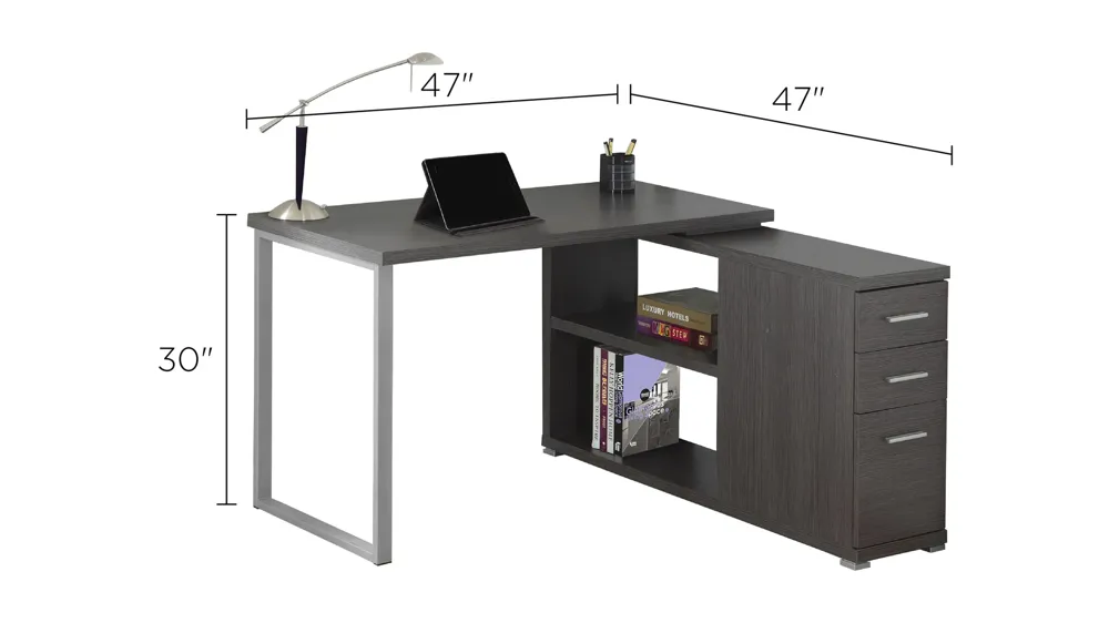 Weaver L-Desk Dimensions