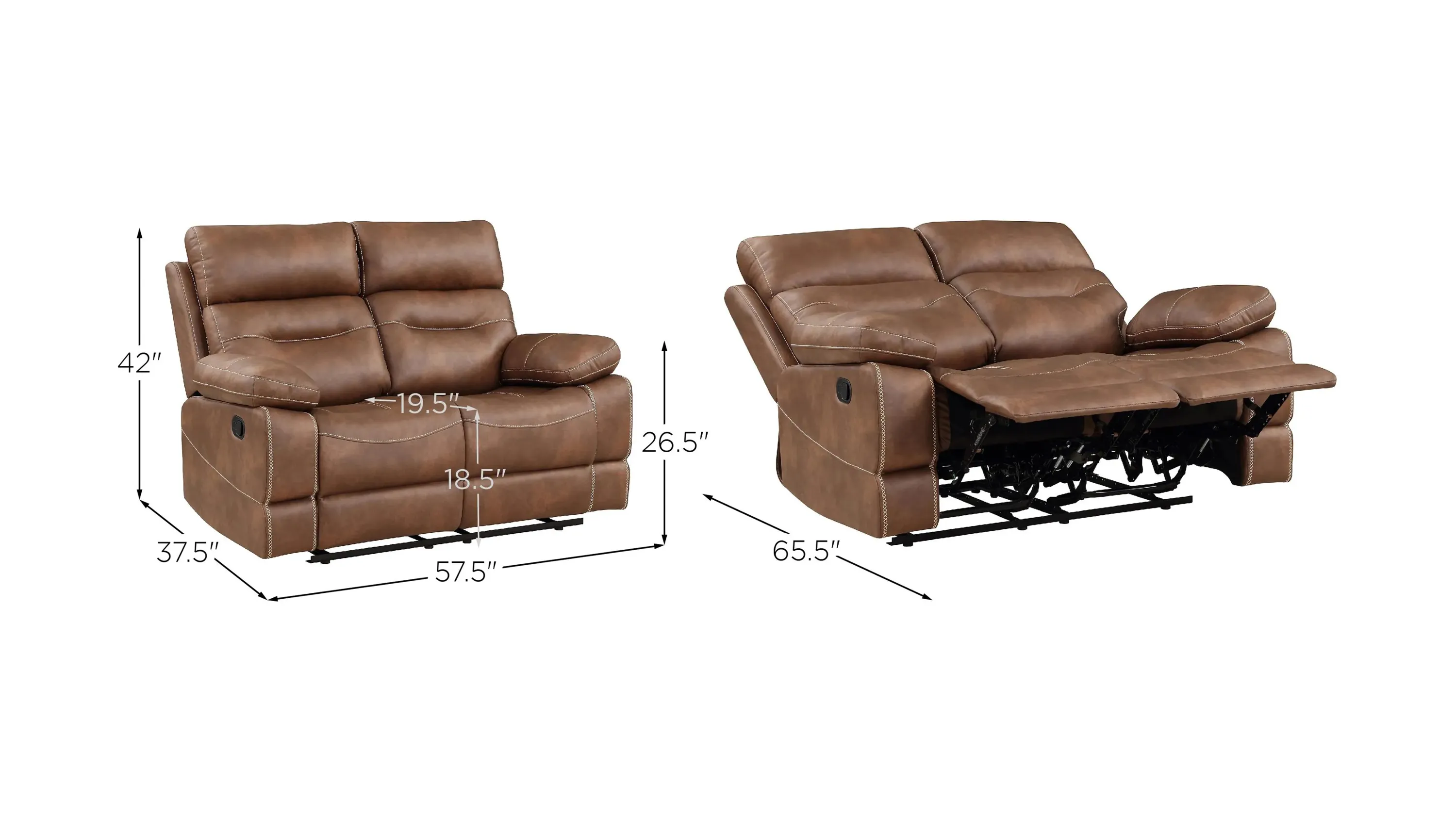 Rudger Reclining Loveseat | Raymour & Flanigan