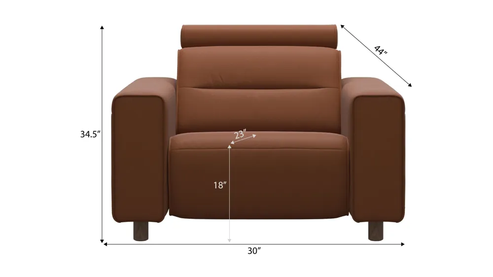 Emily 2-pc. Power Recliner Dimensions