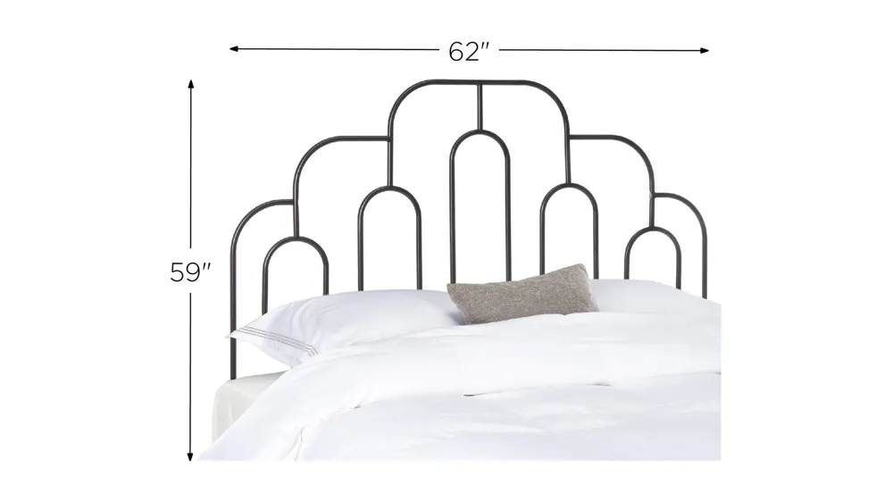 Paloma Retro Metal Headboard Dimensions