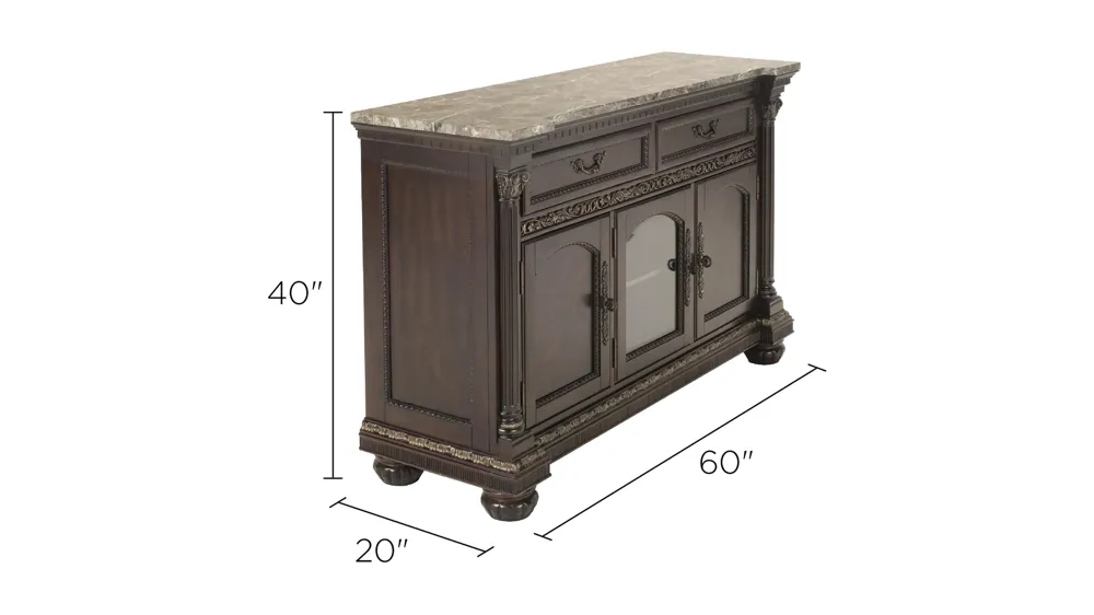 Regal Manor Server Dimensions