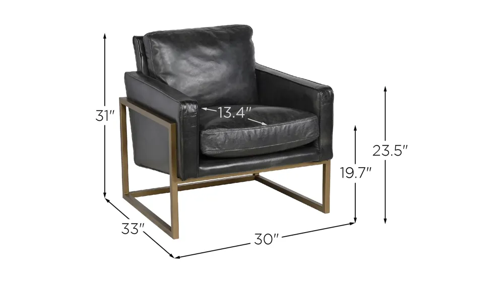 Ken Club Chair Dimensions