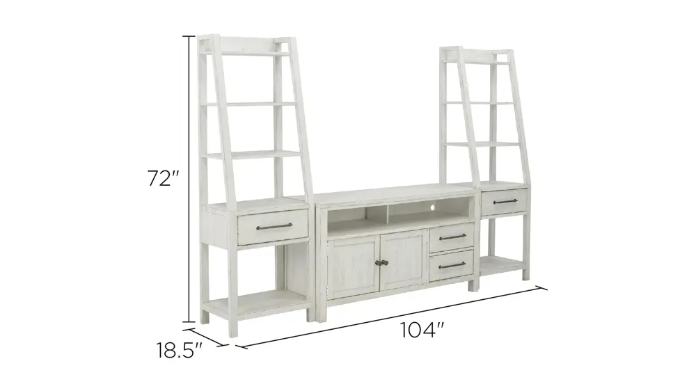 Marguerite 3-pc. Entertainment Wall Dimensions