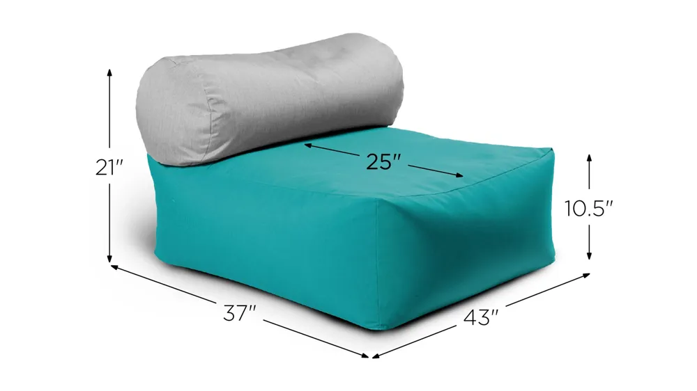 Kensington Large Outdoor Lounge w/ Bolster Dimensions