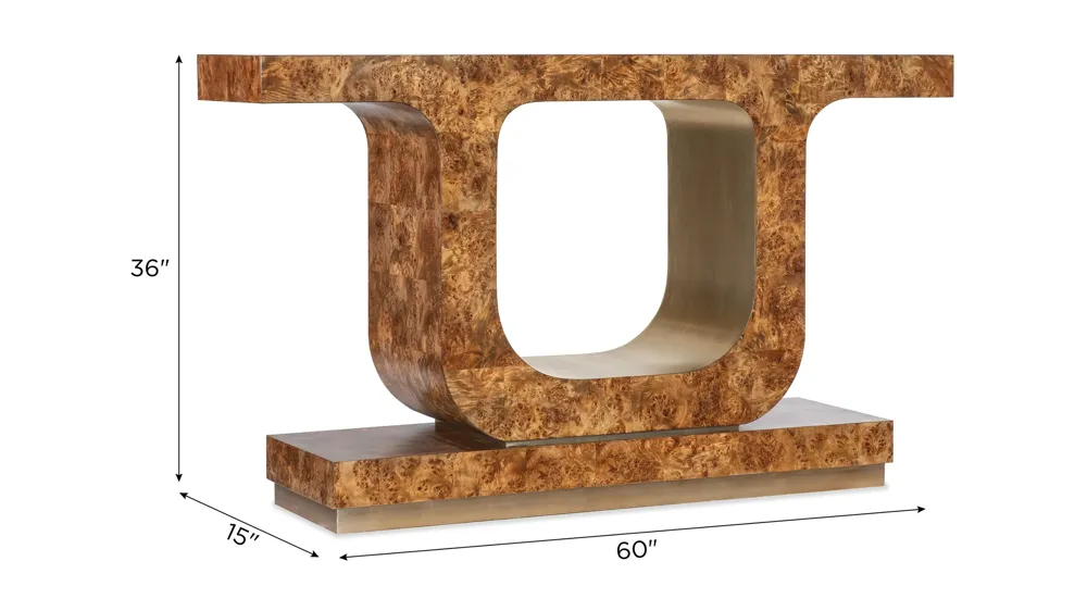 Melange Burlesque Console Table Dimensions